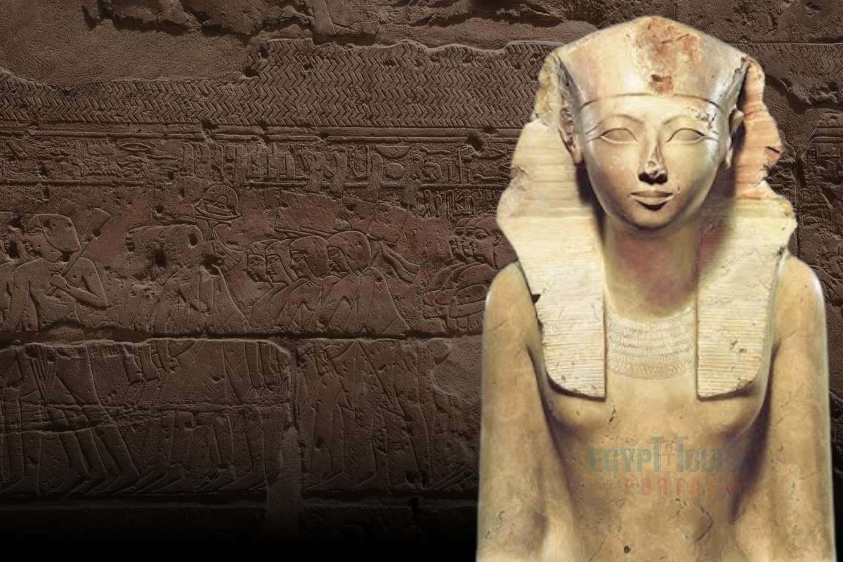 Estátua sentada de Hatchepsut - Egypt Tours Portal