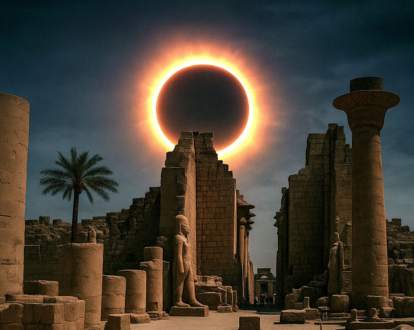 Evento Do Eclipse Solar No Templo De Karnak 2027